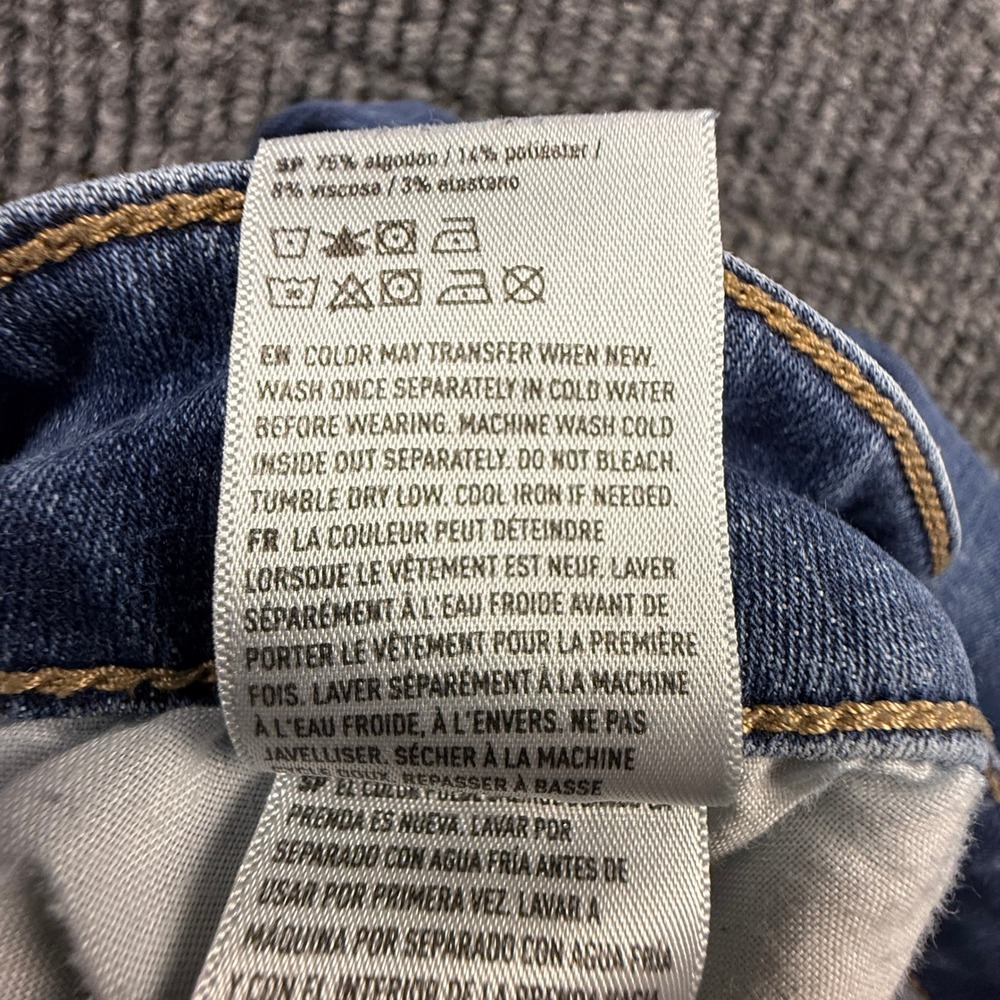 American Eagle Next Level Stretch Skinny Jeans Womens 12R Medium Wash Blue - Picture 11 of 16